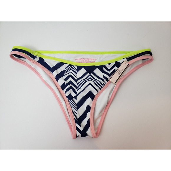 Victoria's Secret Other - Y2K Victoria's Secret Swim Bikini Bottom Size M Strappy Cheeky Geo Beach